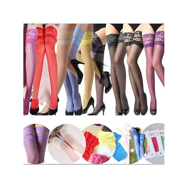 Summer Tights-High Stockings Colorful Velvet Pantyhose Sheer Office Lady Socks 